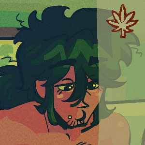 Image. Weed content warning.